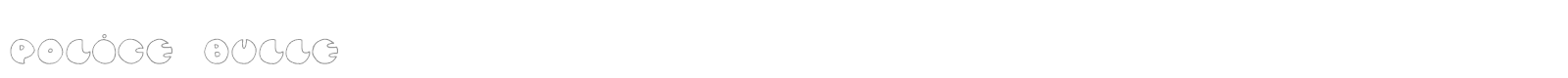 police bulle font preview